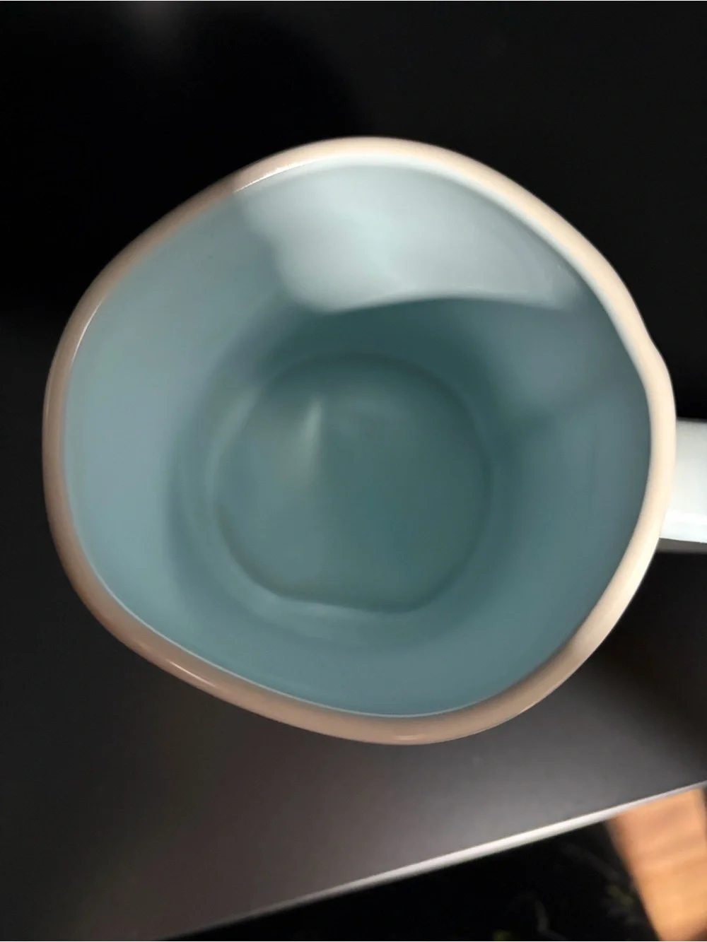 Rae Dunn Cream and Light Blue 